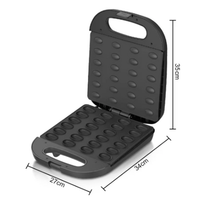 Moule à biscuits aux noix RAF automatique pour petit-déjeuner, mini moule à 24 noix, gaufrier antiadhésif.